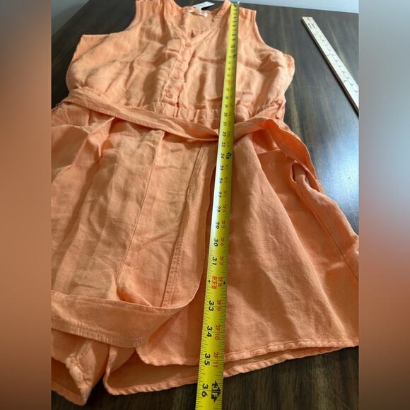 NWT Cloth and Stone sleeveless button down romper, Size Large linen/rayon - Picture 6 of 10